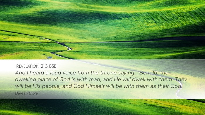 Revelation 21:3 BSB Bible Verse Image