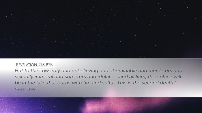 Revelation 21:8 BSB Bible Verse Image