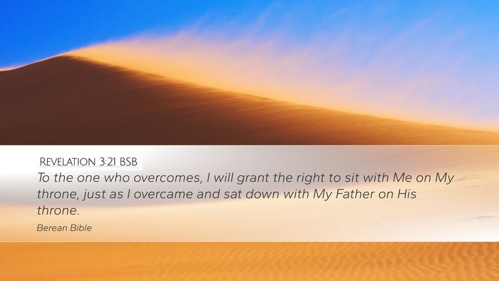 Revelation 3:21 BSB Bible Verse Image