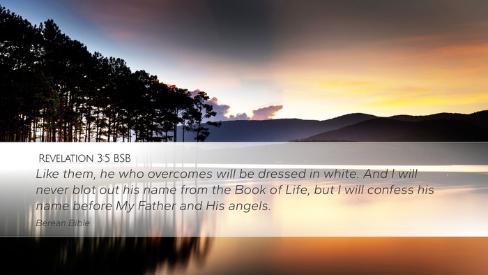 Revelation 3:5 BSB Bible Verse Image