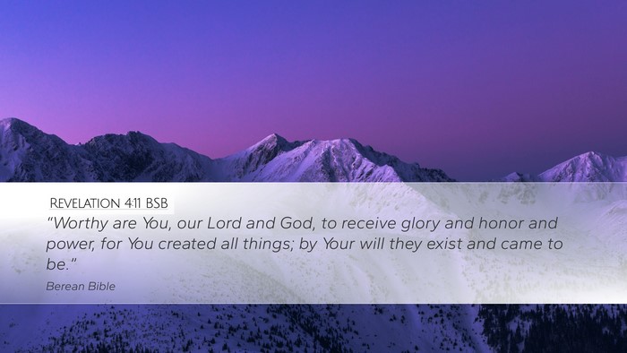 Revelation 4:11 BSB Bible Verse Image