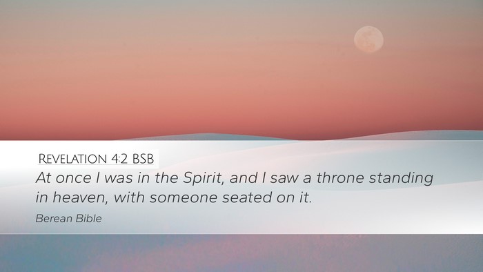 Revelation 4:2 BSB Bible Verse Image