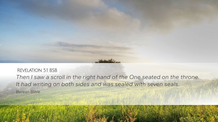 Revelation 5:1 BSB Bible Verse Image