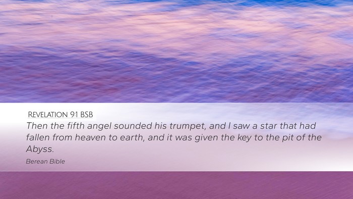 Revelation 9:1 BSB Bible Verse Image