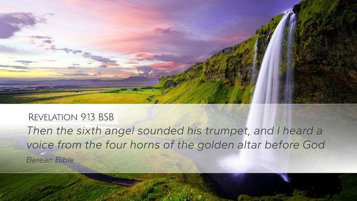 Revelation 9:13 BSB Bible Verse Image