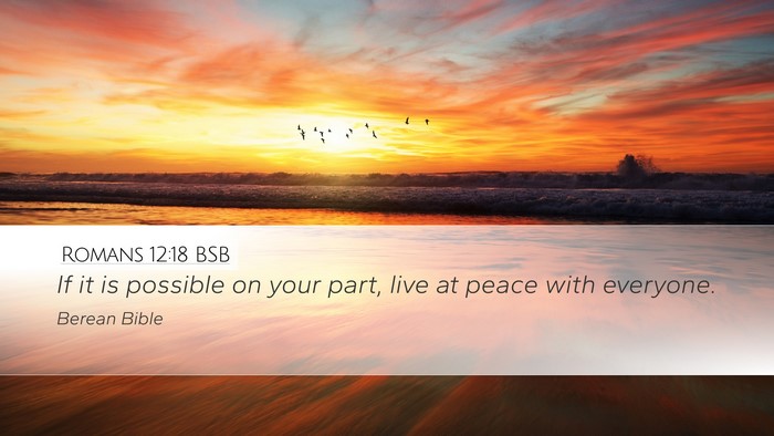 Romans 12:18 BSB Bible Verse Image