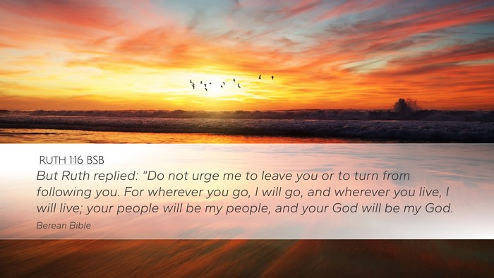 Ruth 1:16 BSB Bible Verse Image