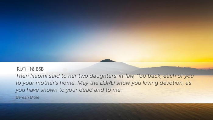 Ruth 1:8 BSB Bible Verse Image