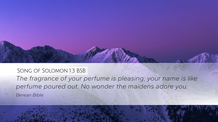 Song of Solomon 1:3 BSB Bible Verse Image
