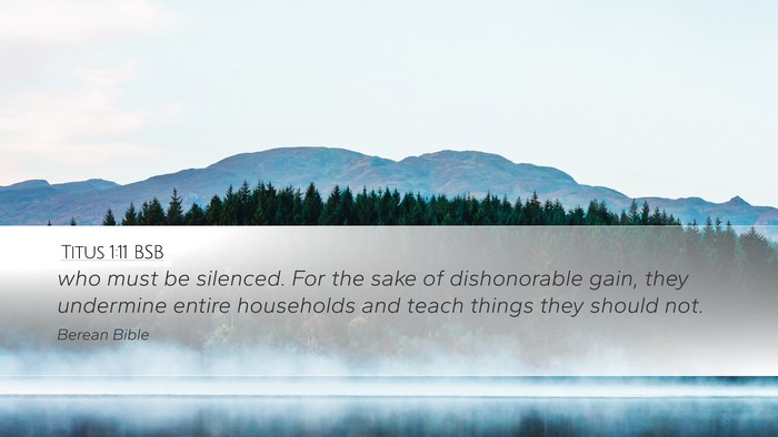 Titus 1:11 BSB Bible Verse Image