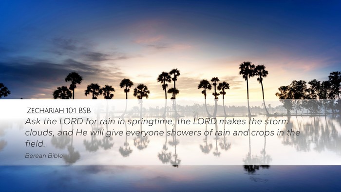 Zechariah 10:1 BSB Bible Verse Image