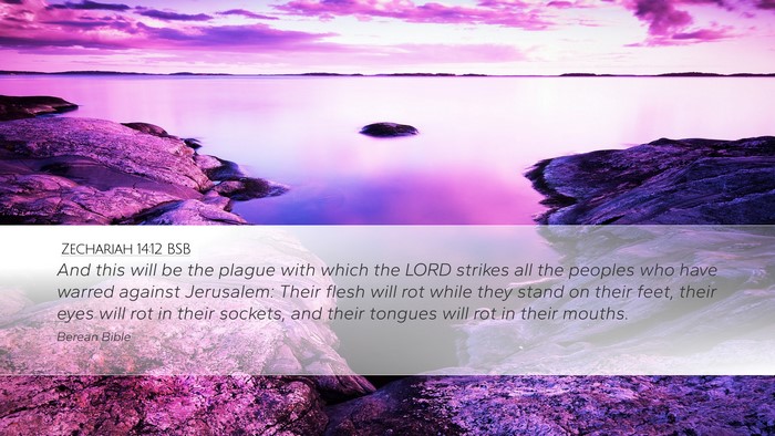 Zechariah 14:12 BSB Bible Verse Image
