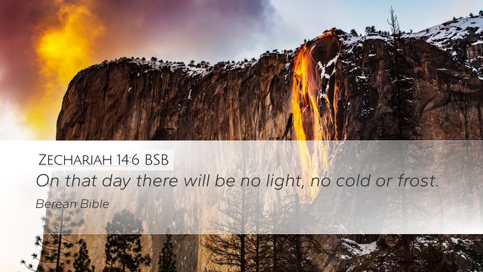 Zechariah 14:6 BSB Bible Verse Image