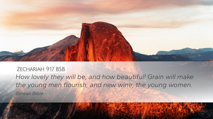Zechariah 9:17 BSB Bible Verse Image