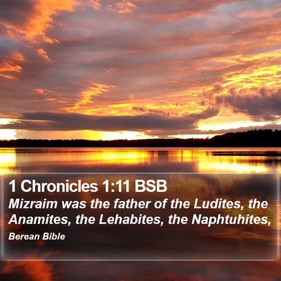 1 Chronicles 1:11 BSB Bible Verse Image