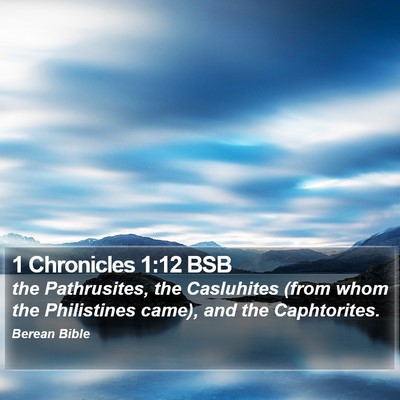 1 Chronicles 1:12 BSB Bible Verse Image