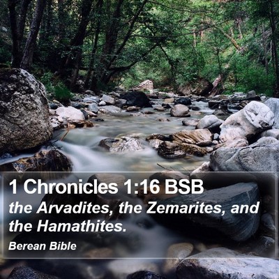 1 Chronicles 1:16 BSB Bible Verse Image