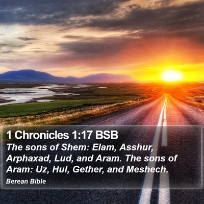 1 Chronicles 1:17 BSB Bible Verse Image