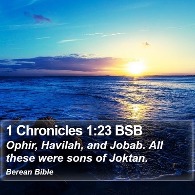 1 Chronicles 1:23 BSB Bible Verse Image