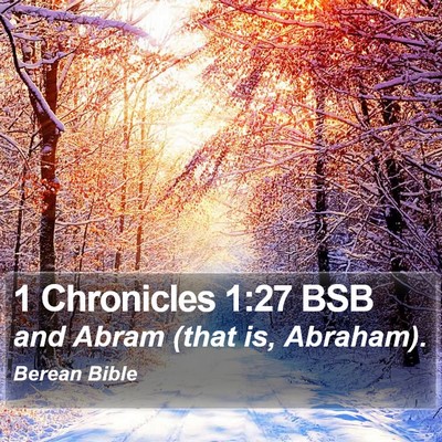 1 Chronicles 1:27 BSB Bible Verse Image