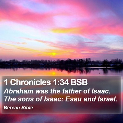 1 Chronicles 1:34 BSB Bible Verse Image