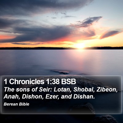 1 Chronicles 1:38 BSB Bible Verse Image