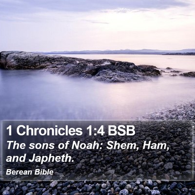 1 Chronicles 1:4 BSB Bible Verse Image