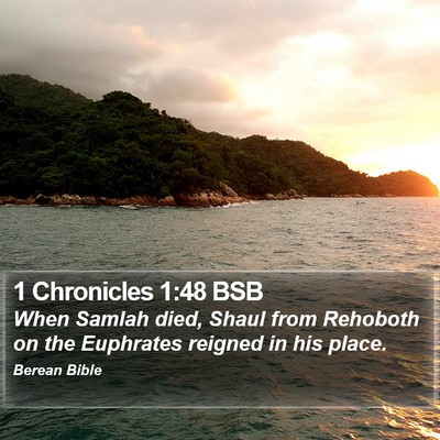 1 Chronicles 1:48 BSB Bible Verse Image