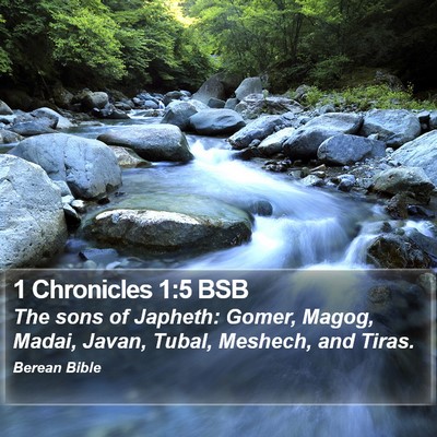 1 Chronicles 1:5 BSB Bible Verse Image