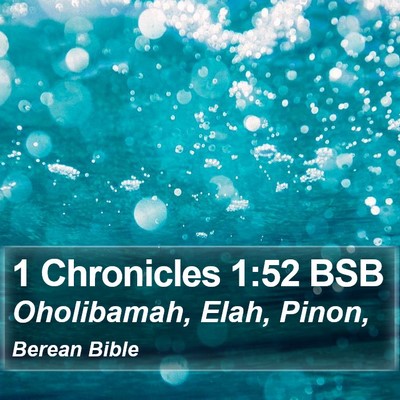 1 Chronicles 1:52 BSB Bible Verse Image