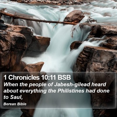 1 Chronicles 10:11 BSB Bible Verse Image