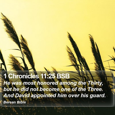1 Chronicles 11:25 BSB Bible Verse Image