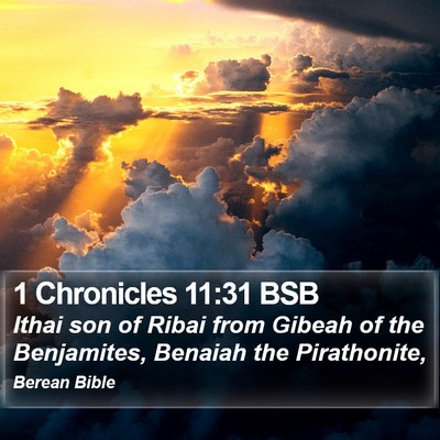 1 Chronicles 11:31 BSB Bible Verse Image