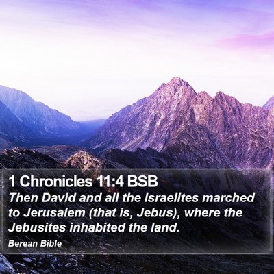 1 Chronicles 11:4 BSB Bible Verse Image