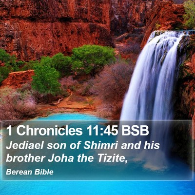 1 Chronicles 11:45 BSB Bible Verse Image