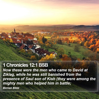 1 Chronicles 12:1 BSB Bible Verse Image