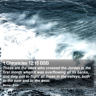1 Chronicles 12:15 BSB Bible Verse Image