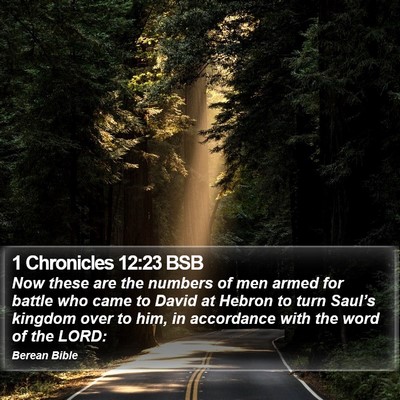 1 Chronicles 12:23 BSB Bible Verse Image