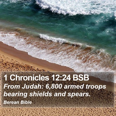 1 Chronicles 12:24 BSB Bible Verse Image