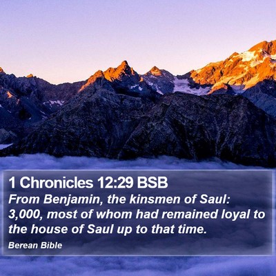 1 Chronicles 12:29 BSB Bible Verse Image