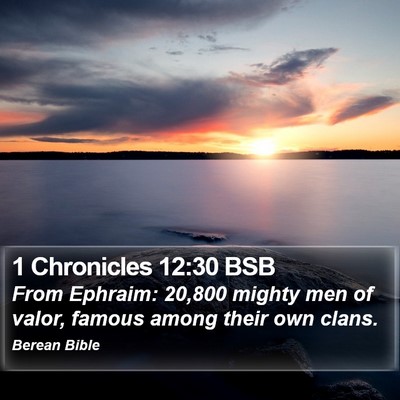 1 Chronicles 12:30 BSB Bible Verse Image