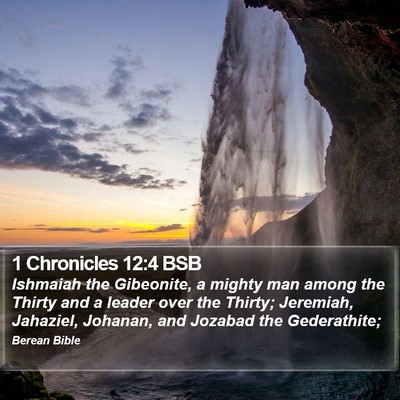 1 Chronicles 12:4 BSB Bible Verse Image