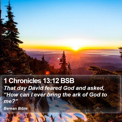 1 Chronicles 13:12 BSB Bible Verse Image