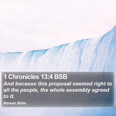 1 Chronicles 13:4 BSB Bible Verse Image