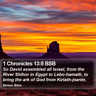 1 Chronicles 13:5 BSB Bible Verse Image
