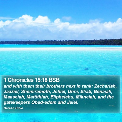 1 Chronicles 15:18 BSB Bible Verse Image