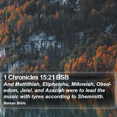 1 Chronicles 15:21 BSB Bible Verse Image