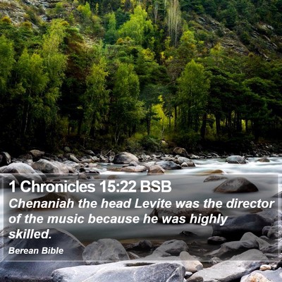 1 Chronicles 15:22 BSB Bible Verse Image