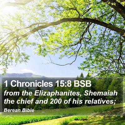 1 Chronicles 15:8 BSB Bible Verse Image
