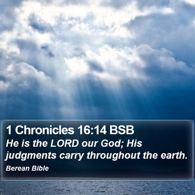1 Chronicles 16:14 BSB Bible Verse Image